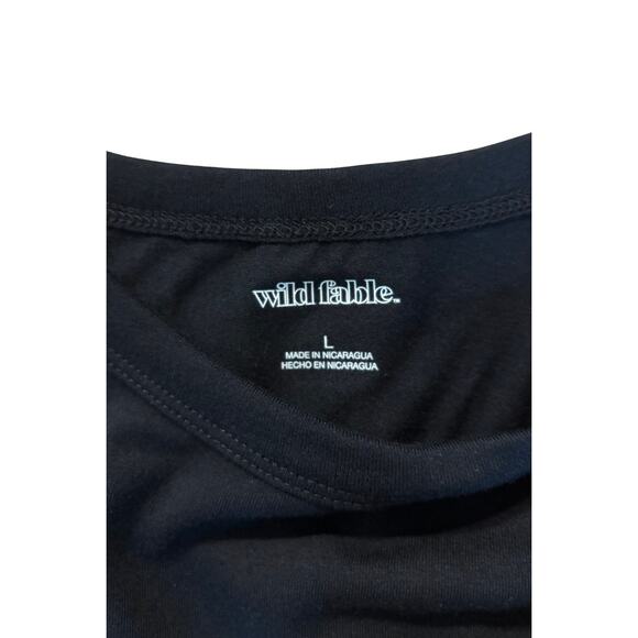 I Heart TS Crop Top – Black Swiftie Tee Reputation Eras Tour Look, Wild Fable L - Picture 3 of 3